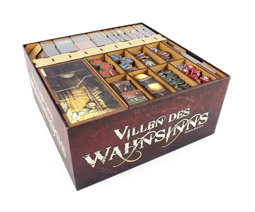 The Game Doctors Brettspiel Organizer kompatibel mit Villen des Wahnsinns 2. Edition von Feldherr