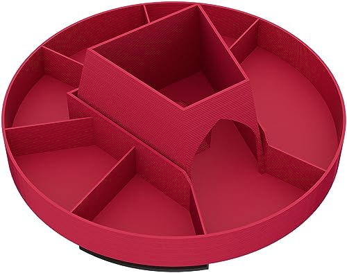 Feldherr Carousel kompatibel mit Flügelschlag - Drehbares Token-Tray, Tokenteller für den Spieltisch - 7 Fächer für Futtermarker, Miniatureier, Vogelkarten - 3D72Set, Farbe:Magenta Feldherr Carousel kompatibel mit Flügelschlag - Drehbares Token-Tray, Tokenteller für den Spieltisch - 7 Fächer für Futtermarker, Miniatureier, Vogelkarten - 3D72Set, Farbe:Magenta von Feldherr