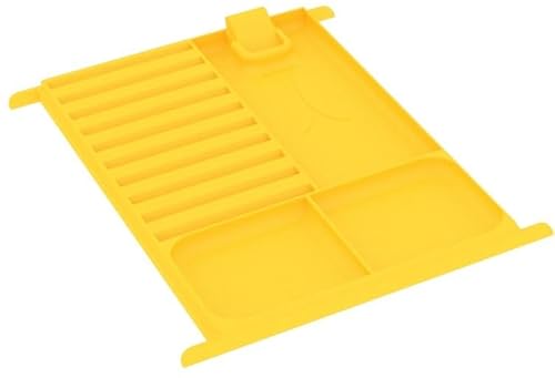 Feldherr Dashboard kompatibel mit Viticulture - Praktische Spielhilfe zum Sortieren des Spielmaterials auf dem Spieltisch, Farbe:Gelb von Feldherr