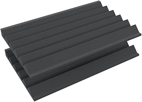 Feldherr EUMEWD050 560 mm x 360 mm x 40 mm Zick Zack Schaumstoffeinlage für Eurobehälter 60 x 40, Anzahl:2 Stück von Feldherr