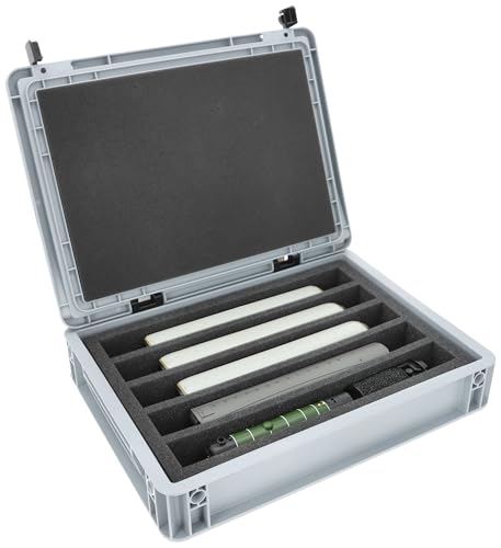 Feldherr Eurobox 40x30 Set für Modelleisenbahnen - Spur 00-5 Fächer - Schaumstoffeinlage für stehende Aufbewahrung - kompakte Transportlösung für Loks und Waggons Feldherr Eurobox 40x30 Set für Modelleisenbahnen - Spur 00-5 Fächer - Schaumstoffeinlage für stehende Aufbewahrung - kompakte Transportlösung für Loks und Waggons von Feldherr