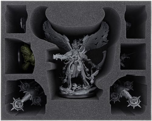 Feldherr FSMEES120BO Schaumstoffeinlage kompatibel mit Mortarion + Foetid Bloat-Drone + 4 Miniaturen von Feldherr