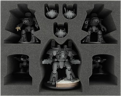 Feldherr FSMEHL110BO Schaumstoffeinlage kompatibel mit Adeptus Titanicus: Warlord + Reaver + Warhounds + Questoris Knights von Feldherr