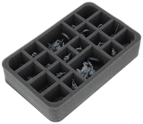 Feldherr HS055A045 Schaumstoffeinlage kompatibel mit Middle-Earth Tabletop-Strategiespiel - 20 Fächer von Feldherr