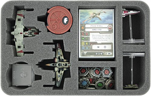 Feldherr HSGB050BO Schaumstoffeinlage kompatibel mit Star Wars X-Wing 2 x ARC-170 oder K-Wing Raumschiffe und Zubehör Feldherr HSGB050BO Schaumstoffeinlage kompatibel mit Star Wars X-Wing 2 x ARC-170 oder K-Wing Raumschiffe und Zubehör von Feldherr