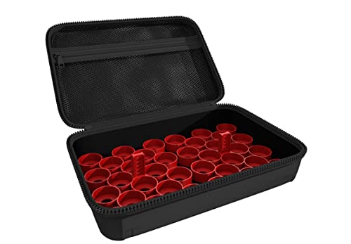 Feldherr Half-Size Case 50 kompatibel mit 36 Citadel Farbtöpfchen (12 ml / 18 ml), Farbe:Kirschrot von Feldherr
