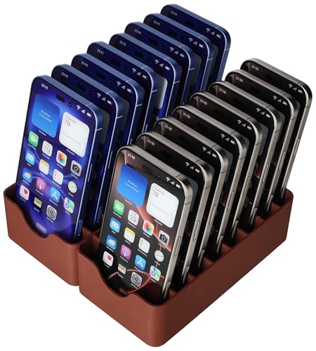 Feldherr Smartphone-Parkplatz Aufbewahrungsbox für bis zu 16 Handys - Handy-Garage und Halter für Klassenzimmer, Büros und Seminare - für alle gängigen Smartphones Sofort einsatzbereit, Farbe:Braun Feldherr Smartphone-Parkplatz Aufbewahrungsbox für bis zu 16 Handys - Handy-Garage und Halter für Klassenzimmer, Büros und Seminare - für alle gängigen Smartphones Sofort einsatzbereit, Farbe:Braun von Feldherr