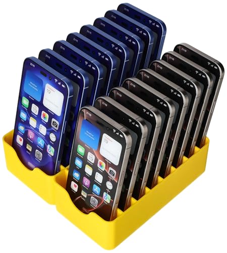 Smartphone-Parkplatz Aufbewahrungsbox für bis zu 16 Handys - Handy-Garage und Halter für Klassenzimmer, Büros und Seminare - für alle gängigen Smartphones Sofort einsatzbereit, Farbe:Gelb Smartphone-Parkplatz Aufbewahrungsbox für bis zu 16 Handys - Handy-Garage und Halter für Klassenzimmer, Büros und Seminare - für alle gängigen Smartphones Sofort einsatzbereit, Farbe:Gelb von Feldherr