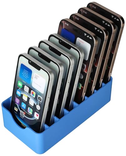 Feldherr Handy-Parkplatz Aufbewahrungsbox für 8 Smartphones - Handy-Garage und Halterung für Klassenzimmer, Büros und Seminare - Für alle gängigen Smartphones - Sofort einsatzbereit, Farbe:Himmelblau Feldherr Handy-Parkplatz Aufbewahrungsbox für 8 Smartphones - Handy-Garage und Halterung für Klassenzimmer, Büros und Seminare - Für alle gängigen Smartphones - Sofort einsatzbereit, Farbe:Himmelblau von Feldherr