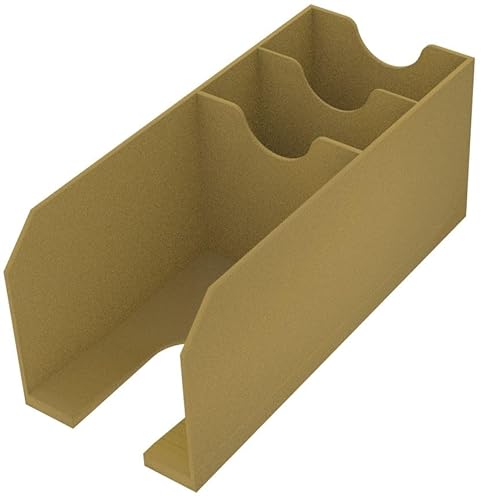 Feldherr Kartendeckhalter inkl. 2 Friedhöfen kompatibel mit Magic: The Gathering - Commander Deck - Ideal zum Sortieren und Aufbewahren deines Decks + Karten, Farbe:Gold von Feldherr