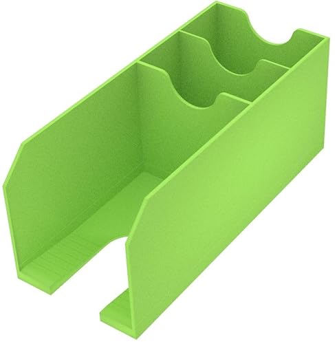 Feldherr Kartendeckhalter inkl. 2 Friedhöfen kompatibel mit Magic: The Gathering - Commander Deck - Ideal zum Sortieren und Aufbewahren deines Decks + Karten, Farbe:Grün von Feldherr
