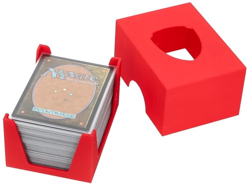 Feldherr Kartendeckhalter mit Deckel für Spielkarten in Standard Card Game Size - Platz für bis zu 150 Karten, Farbe:Kirschrot Feldherr Kartendeckhalter mit Deckel für Spielkarten in Standard Card Game Size - Platz für bis zu 150 Karten, Farbe:Kirschrot von Feldherr