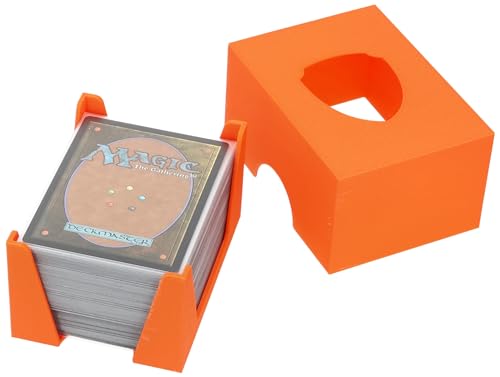 Feldherr Kartendeckhalter mit Deckel für Spielkarten in Standard Card Game Size - Platz für bis zu 150 Karten, Farbe:Orange Feldherr Kartendeckhalter mit Deckel für Spielkarten in Standard Card Game Size - Platz für bis zu 150 Karten, Farbe:Orange von Feldherr