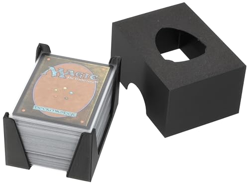 Feldherr Kartendeckhalter mit Deckel für Spielkarten in Standard Card Game Size - Platz für bis zu 150 Karten, Farbe:Schwarz Feldherr Kartendeckhalter mit Deckel für Spielkarten in Standard Card Game Size - Platz für bis zu 150 Karten, Farbe:Schwarz von Feldherr