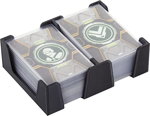Feldherr Kartenhalter für Spielkarten in Mini American Board Game Size (41 x 63 mm) - 80 Karten - 2 Fächer von Feldherr