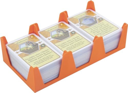 Feldherr Kartenhalter für Spielkarten in Standard European Board Game Size, Farbe:Orange, Typ:450 Cards von Feldherr