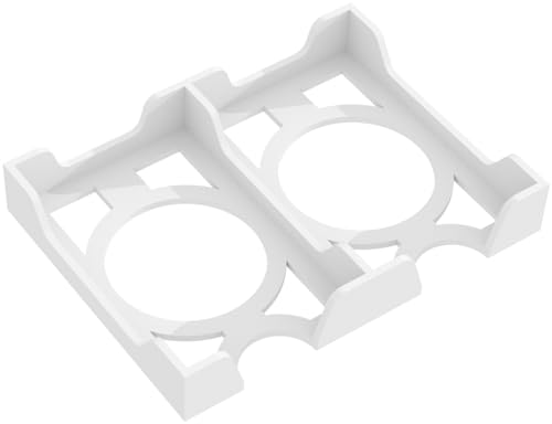 Feldherr Kartenhalter für Spielkarten kompatibel mit Mini European Board Game Size - 84 Karten - 2 Fächer, Farbe:Weiß von Feldherr