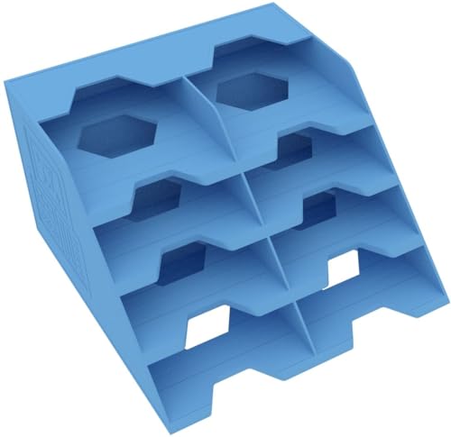Feldherr Kartenhalter kompatibel mit Nemesis - Platzsparender Deck-Organizer mit 8 Fächern für je 60 Karten (30 mit Sleeves) - angeschrägter Boden, rutschsicher, Farbe:Himmelblau von Feldherr