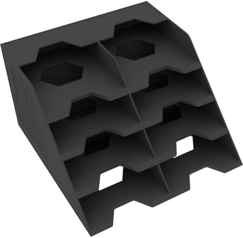Feldherr Kartenhalter kompatibel mit Nemesis - Platzsparender Deck-Organizer mit 8 Fächern für je 60 Karten (30 mit Sleeves) - angeschrägter Boden, rutschsicher, stabil, Farbe:Schwarz von Feldherr