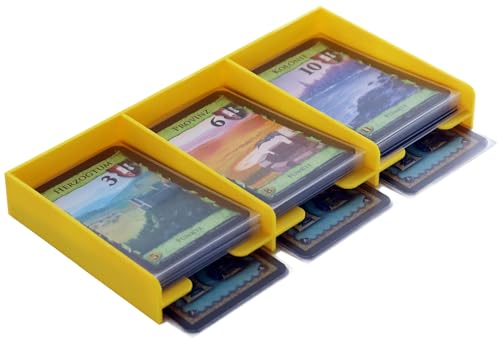 Feldherr Kartenhalter mit 3 Fächern kompatibel mit Dominion, Farbe:Gelb von Feldherr