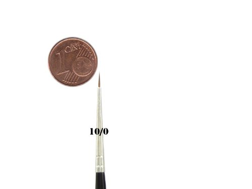 Feldherr Kolinsky Rotmarderhaar Pinsel Größe: 10/0 | Ø 0,9 mm | sichtbare Haarlänge 5 mm Feldherr Kolinsky Rotmarderhaar Pinsel Größe: 10/0 | Ø 0,9 mm | sichtbare Haarlänge 5 mm von Feldherr