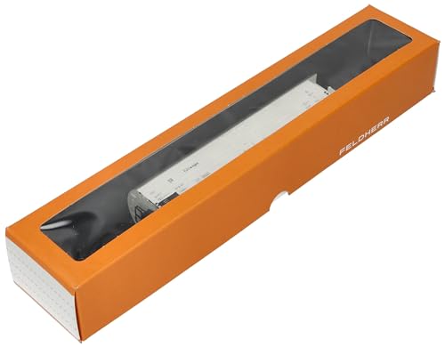 Feldherr Sichtlagerbox MTLB340 325 x 60 x 50 mm für Modelleisenbahnen, Loks und Fahrzeuge, Farbe:Orange, Anzahl:10 Stück von Feldherr