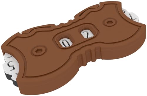 Feldherr Lebenspunktezähler - 0-99 Punkte - Kompakter Dial Counter für Brett-, Karten- und Rollenspiele - Präzises Tracking, Farbe:Braun von Feldherr
