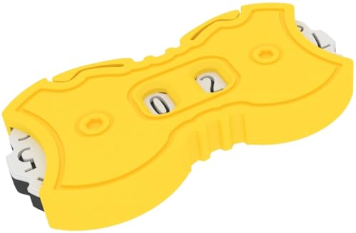 Feldherr Lebenspunktezähler - 0-99 Punkte - Kompakter Dial Counter für Brett-, Karten- und Rollenspiele - Präzises Tracking, Farbe:Gelb von Feldherr