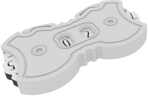 Feldherr Lebenspunktezähler - 0-99 Punkte - Kompakter Dial Counter für Brett-, Karten- und Rollenspiele - Präzises Tracking, Farbe:Grau von Feldherr