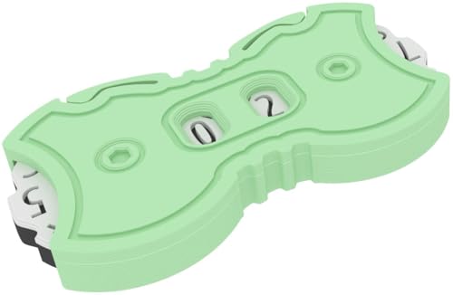 Feldherr Lebenspunktezähler - 0-99 Punkte - Kompakter Dial Counter für Brett-, Karten- und Rollenspiele - Präzises Tracking, Farbe:Mint 100% Recycling von Feldherr