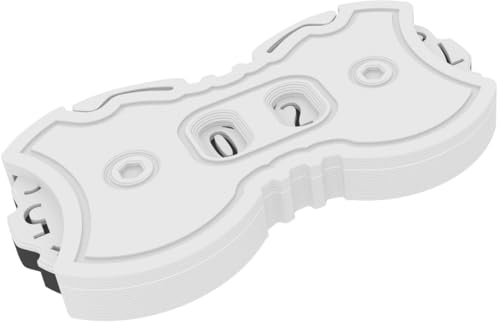 Feldherr Lebenspunktezähler - 0-99 Punkte - Kompakter Dial Counter für Brett-, Karten- und Rollenspiele - Präzises Tracking, Farbe:Weiß von Feldherr