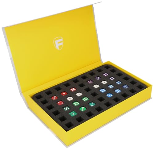 Feldherr Magnet-Box für Würfel - inklusive Schaumstoff-Insert - bis zu 54 Würfel ordentlich aufbewahren und vor Abnutzung schützen - HSMB040P48 Feldherr Magnet-Box für Würfel - inklusive Schaumstoff-Insert - bis zu 54 Würfel ordentlich aufbewahren und vor Abnutzung schützen - HSMB040P48 von Feldherr