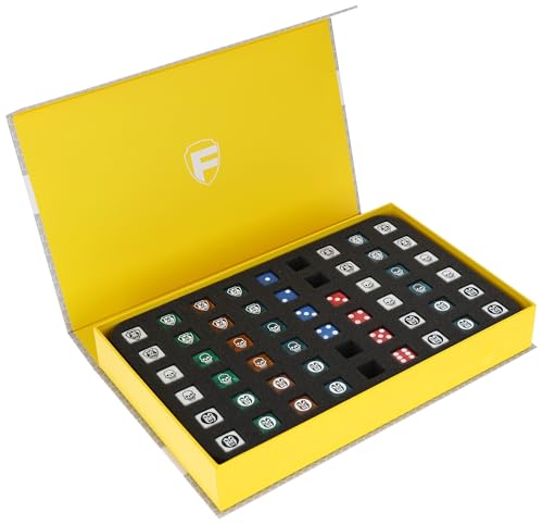 Feldherr Magnet-Box kompatibel mit HeroQuest - inklusive Schaumstoff-Insert - bis zu 54 Würfel ordentlich aufbewahren und vor Abnutzung schützen - HSMB040P47 Feldherr Magnet-Box kompatibel mit HeroQuest - inklusive Schaumstoff-Insert - bis zu 54 Würfel ordentlich aufbewahren und vor Abnutzung schützen - HSMB040P47 von Feldherr