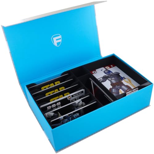 Feldherr Magnetbox blau kompatbel mit Kartenhalter für Star Wars: Shatterpoint - 760 Karten + Spielmaterial von Feldherr