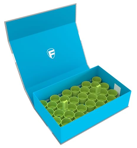 Feldherr Magnetbox blau kompatibel mit 36 Citadel Farbtöpfchen (18 ml / 24 ml), Farbe:Grün von Feldherr