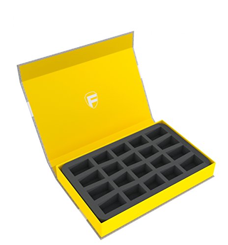 Feldherr Magnetbox gelb kompatibel mit 20 kleinere Standard Miniaturen von Feldherr