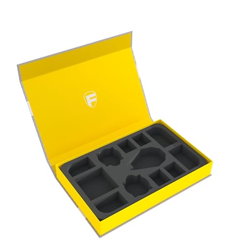 Feldherr Magnetbox gelb kompatibel mit Star Wars X-Wing TIE-Schnitter (TIE Reaper) von Feldherr