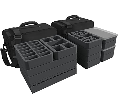 Feldherr Maxi Plus Taschen Bundle kompatibel mit Blackstone Fortress: Grundspiel + Alle Erweiterungen, Ausführung:Premium inklusive Plastik-Inserts von Feldherr