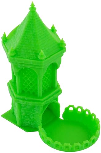 Feldherr Minimum mit Mini Dice Tower + Schaumstoffeinlage + RPG Würfelset, Farbe:Grün von Feldherr