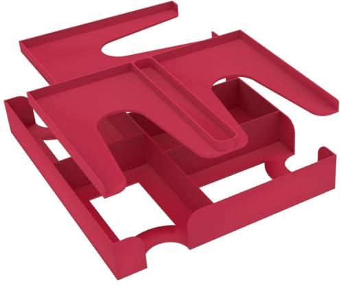 Feldherr Organizer Insert kompatibel mit Here to Slay (Deutsche 2. Edition) Grundspielbox, Sortiert alle Karten + Würfel des Grundspiels und bis zu 2 Erweiterungen, Farbe:Magenta von Feldherr