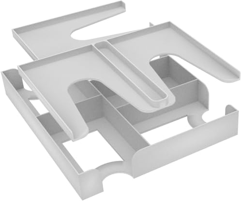 Feldherr Organizer Insert kompatibel mit Here to Slay (Deutsche 2. Edition) Grundspielbox, Sortiert alle Karten + Würfel des Grundspiels und bis zu 2 Erweiterungen, Farbe:Weiß von Feldherr