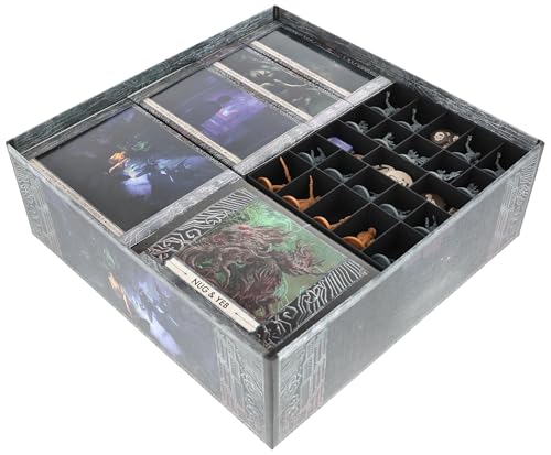 Feldherr Organizer kompatibel mit Cthulhu: Death May Die - Unknowable Box - Insert für Kickstarter Stretch Goals Box - Miniaturen sortieren - Effizient aufbewahren Feldherr Organizer kompatibel mit Cthulhu: Death May Die - Unknowable Box - Insert für Kickstarter Stretch Goals Box - Miniaturen sortieren - Effizient aufbewahren von Feldherr