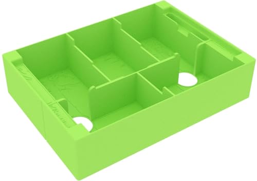 Feldherr Organizer kompatibel mit Mischwald + Alpin + zusätzliche Erweiterungen - Insert für die Grundspielbox - Leichteres Sortieren - Schnellerer Spielaufbau - 3D146Set, Farbe:Grün von Feldherr