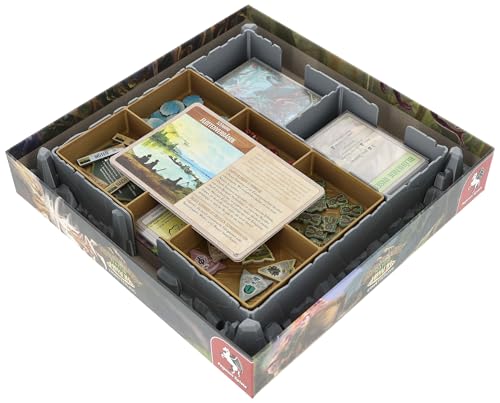 Feldherr Organizer kompatibel mit Spirit Island: Natur erwacht - Insert für Brettspielbox der Erweiterung - Kartenhalter für Sleeves - Schnell einsortiert - Ordentlich verstaut von Feldherr