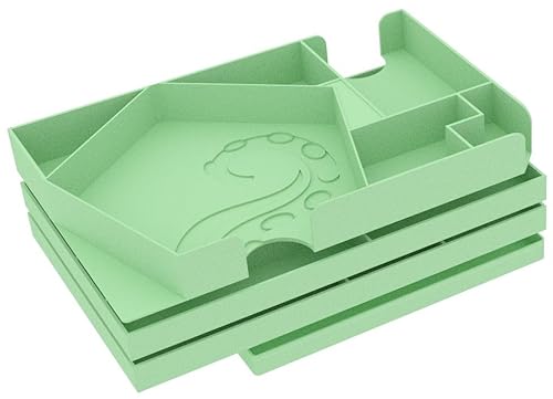 Feldherr Organizer kompatibel mit Tiny Epic Cthulhu + Erweiterung Cult of Chaos - Insert für Grundspielbox - Schneller Spielaufbau - Mehr Übersicht, Farbe:Mint 100% Recycling von Feldherr
