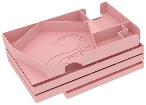 Feldherr Organizer kompatibel mit Tiny Epic Cthulhu + Erweiterung Cult of Chaos - Insert für Grundspielbox - Schneller Spielaufbau - Mehr Übersicht, Farbe:Rosé 100% Recycling von Feldherr