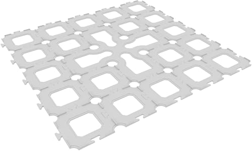 Feldherr Plättchen-Halter Set kompatibel mit Undergrove - Strukturierte Auslage der Mushroom Tiles - kein Verrutschen, inkl. Starting Tile + Token-Aussparungen, Farbe:Grau von Feldherr