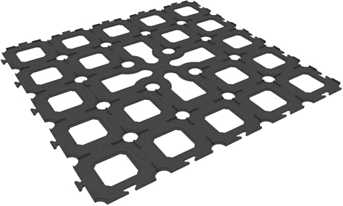 Feldherr Plättchen-Halter Set kompatibel mit Undergrove - Strukturierte Auslage der Mushroom Tiles - kein Verrutschen, inkl. Starting Tile + Token-Aussparungen, Farbe:Schwarz von Feldherr