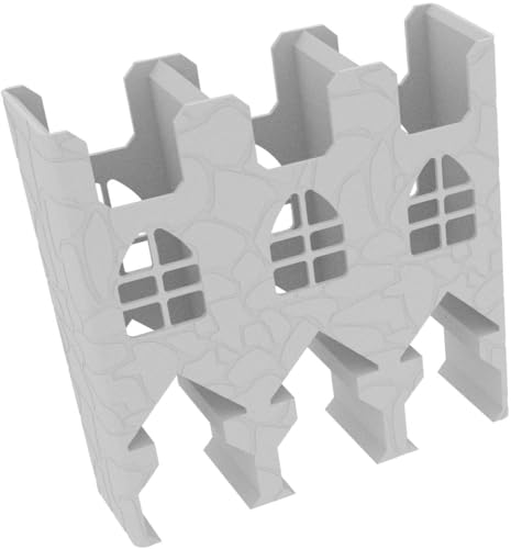 Feldherr Plättchenspender Tiles Tower kompatibel mit quadratischen Plättchen 45 x 45 mm - 3 Fächer - Praktische Spielhilfe zum Ablegen und Ziehen deiner Tiles., Farbe:Grau von Feldherr