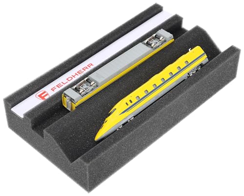 Feldherr Premium Lokliege für Modelleisenbahn Spur N/Z - Wartungsliege mit Magnetstreifen - 240×130×45mm - Premium P.U. Schaumstoff - Made in Germany von Feldherr